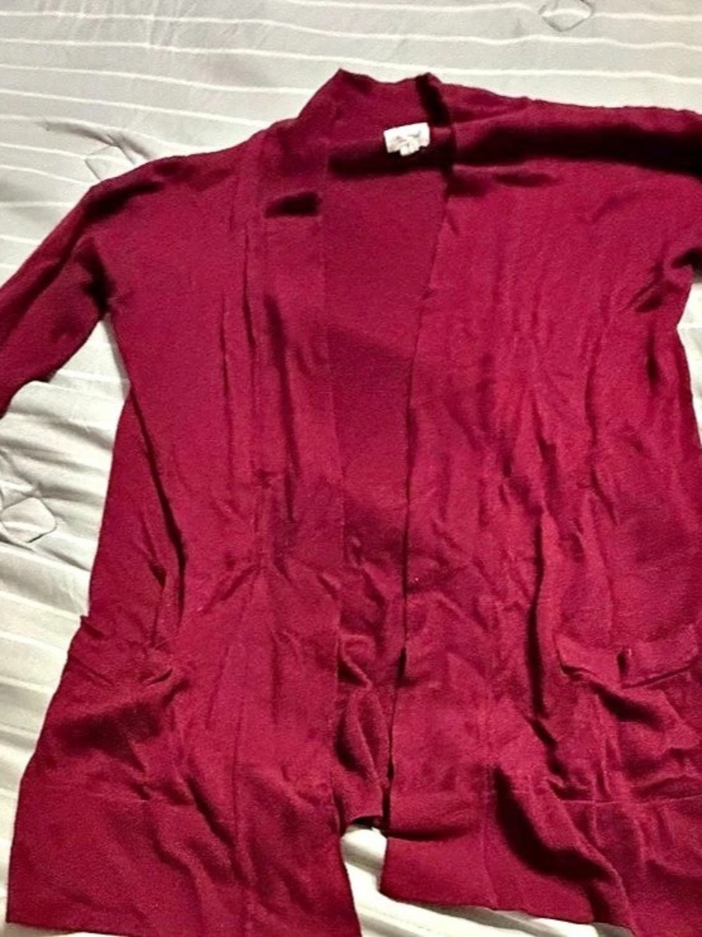 Burgundy Long Sleeve Button Down Like New